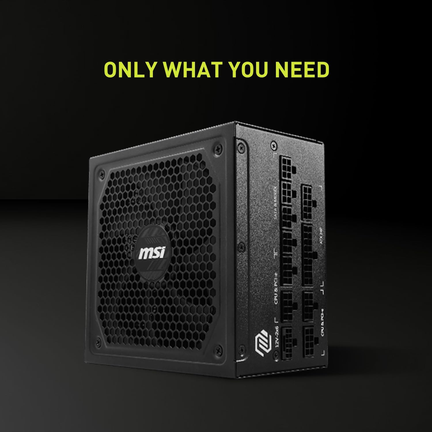 MSI Power Supply MAG A1000GL PCIE 5 Gaming 80 Plus Gold MSI Power Supply MAG A1000GL PCIE 5 Gaming 80 Plus Gold